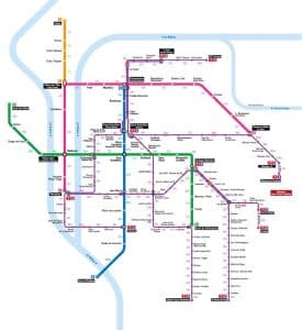 métro tramway calories Lyon TCL transport en commun ra santé
