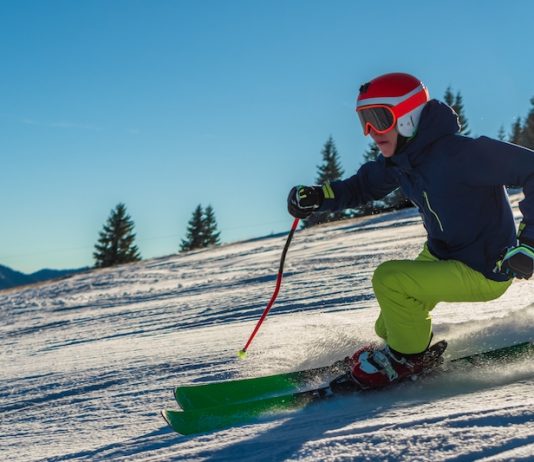 chute ski tomber entorses genou