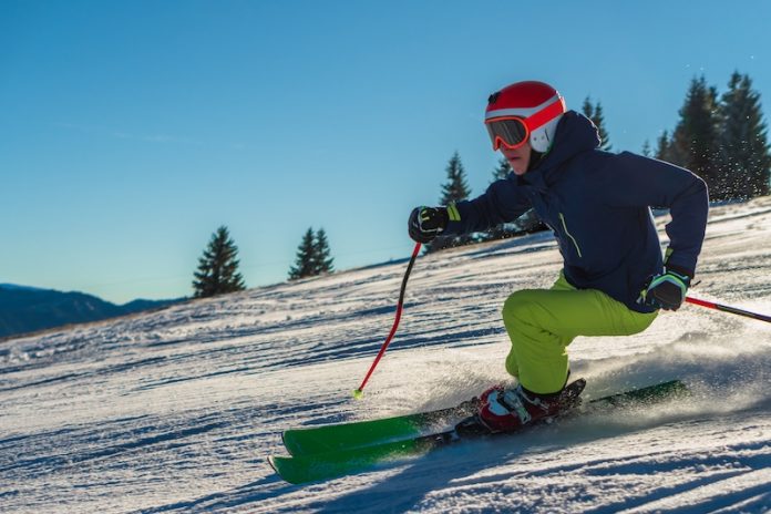 chute ski tomber entorses genou